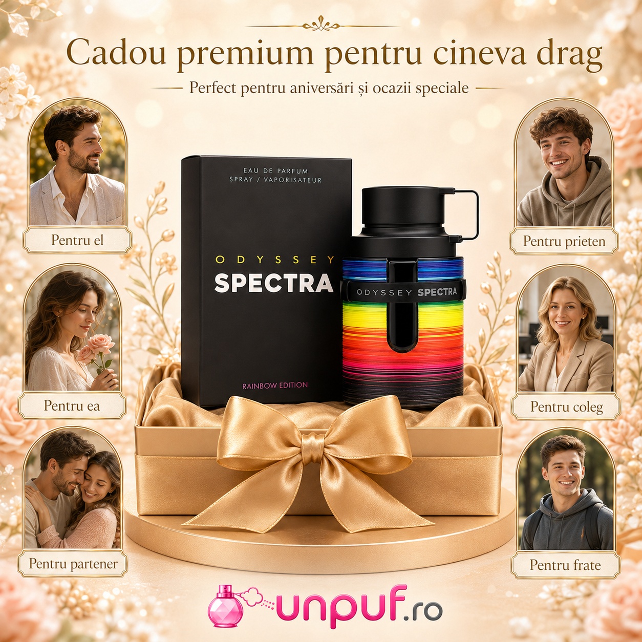 Armaf Odyssey Spectra Rainbow Edition cadou premium pentru el, pentru ea, prieten, coleg, partener sau frate