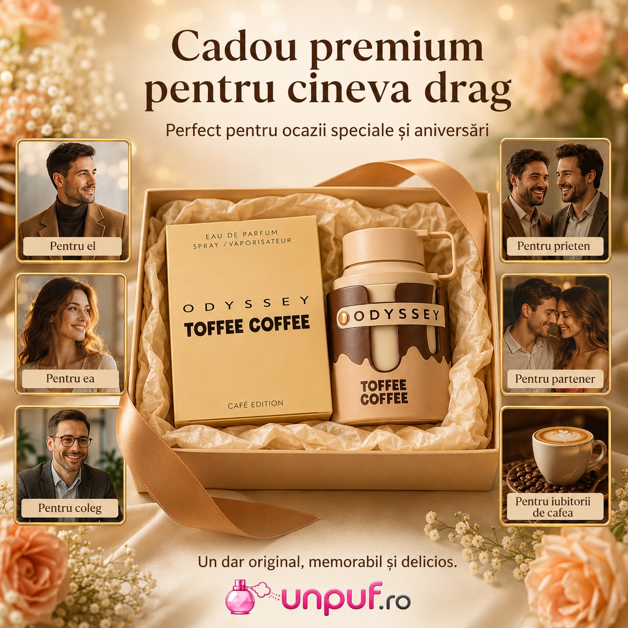 Armaf Odyssey Toffee Coffee cadou premium pentru el, pentru ea, prieten, partener, coleg sau iubitorii de cafea