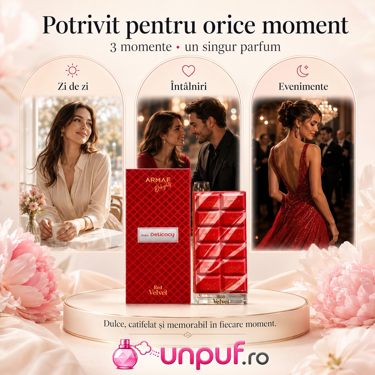 Armaf Red Velvet potrivit pentru zi de zi, &icirc;nt&acirc;lniri și evenimente