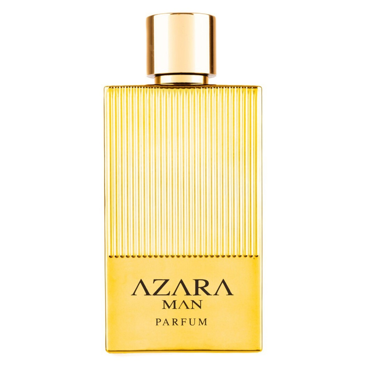 Flacon original Azara Man Fragrance World 100 ml parfum bărbătesc auriu