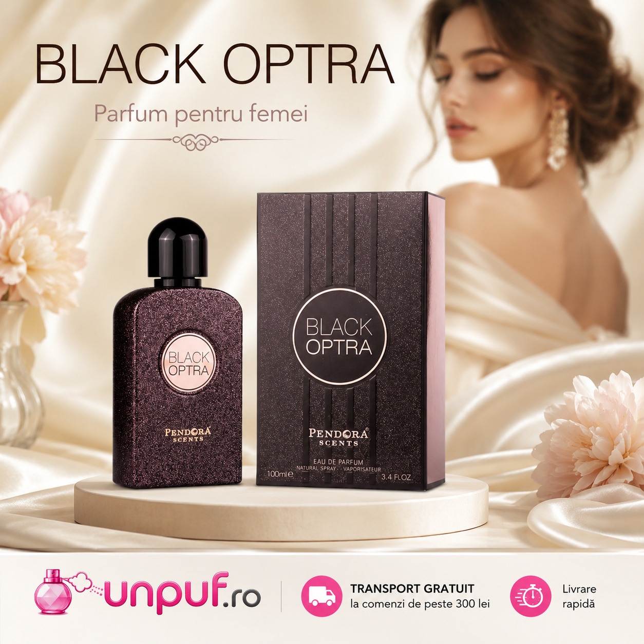 Parfum Black Optra Pendora Scents pentru femei cu transport gratuit la comenzi eligibile UnPuf.ro
