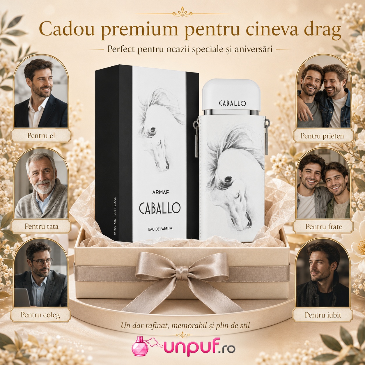 Armaf Caballo Pour Homme cadou premium pentru el, tată, prieten, frate, coleg sau iubit