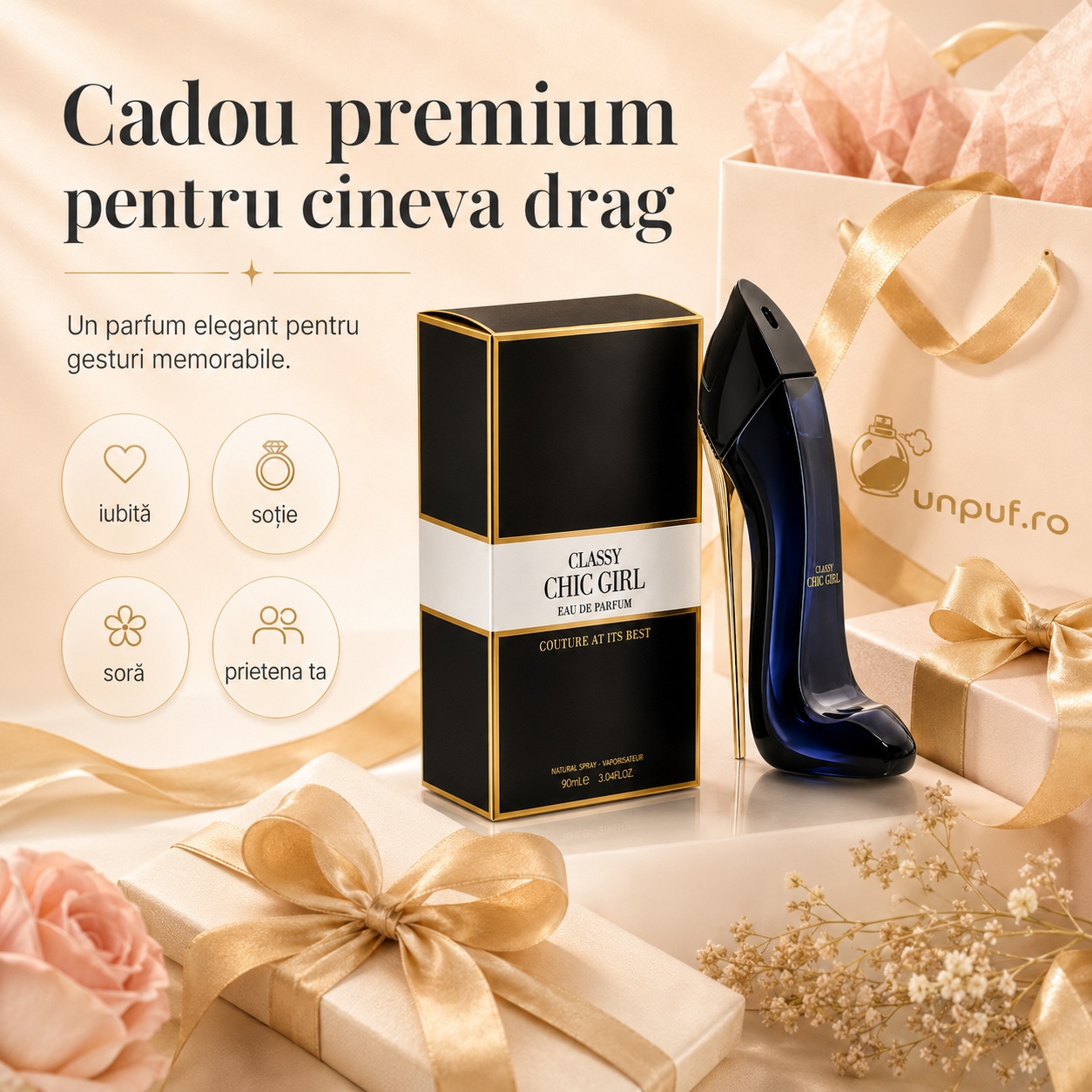 Classy Chic Girl Fragrance World cadou premium pentru iubită soție soră prietenă și femei elegante