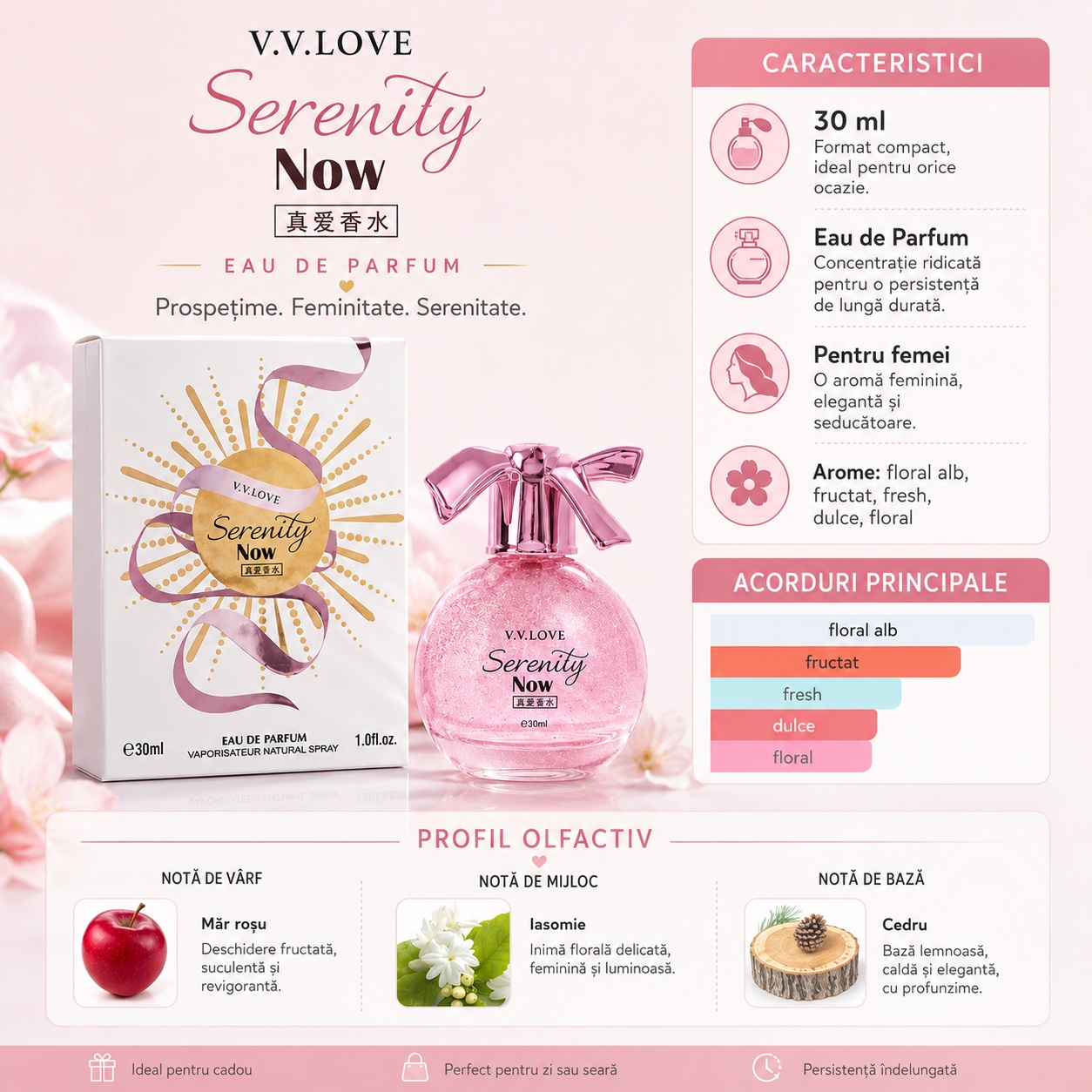 V.V. Love Serenity Now parfum damă fresh floral verde