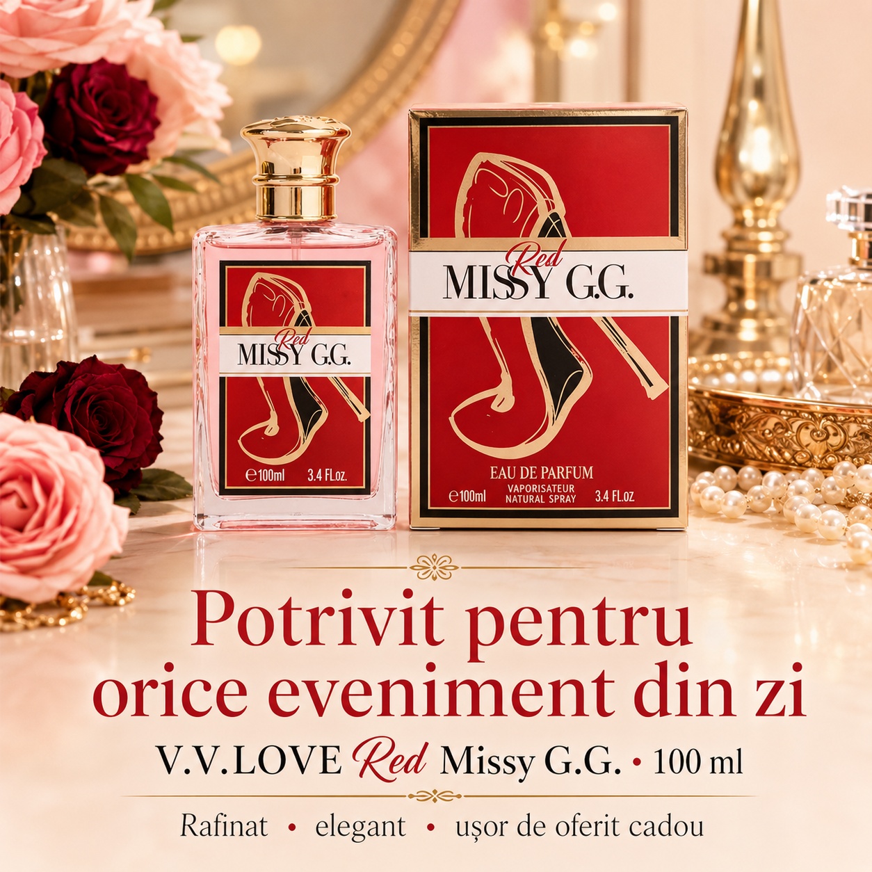 Parfum V.V. Love Missy G.G. Red potrivit pentru orice eveniment din zi
