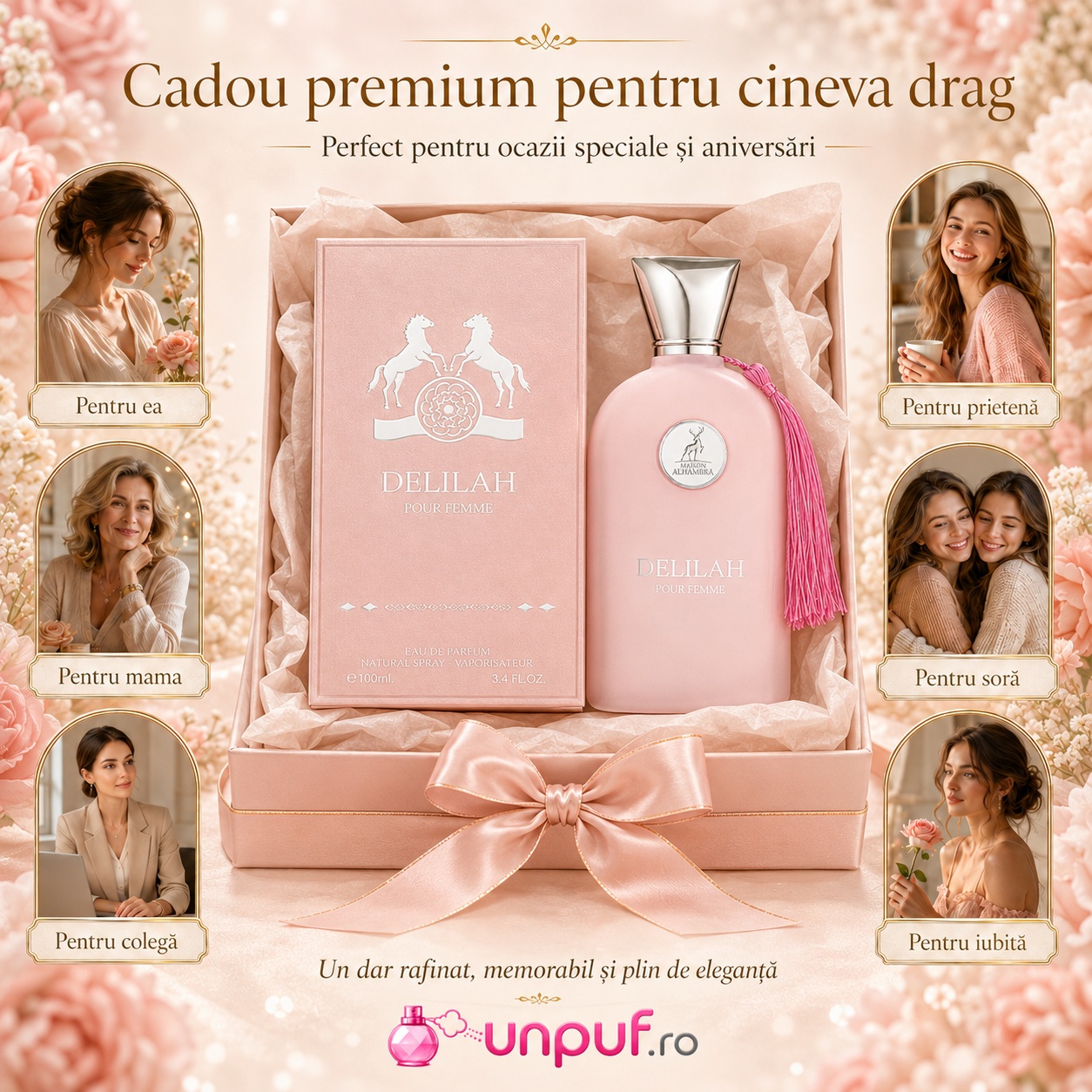 Cadou premium Delilah Maison Alhambra pentru ea, mamă, soră, colegă, prietenă sau iubită