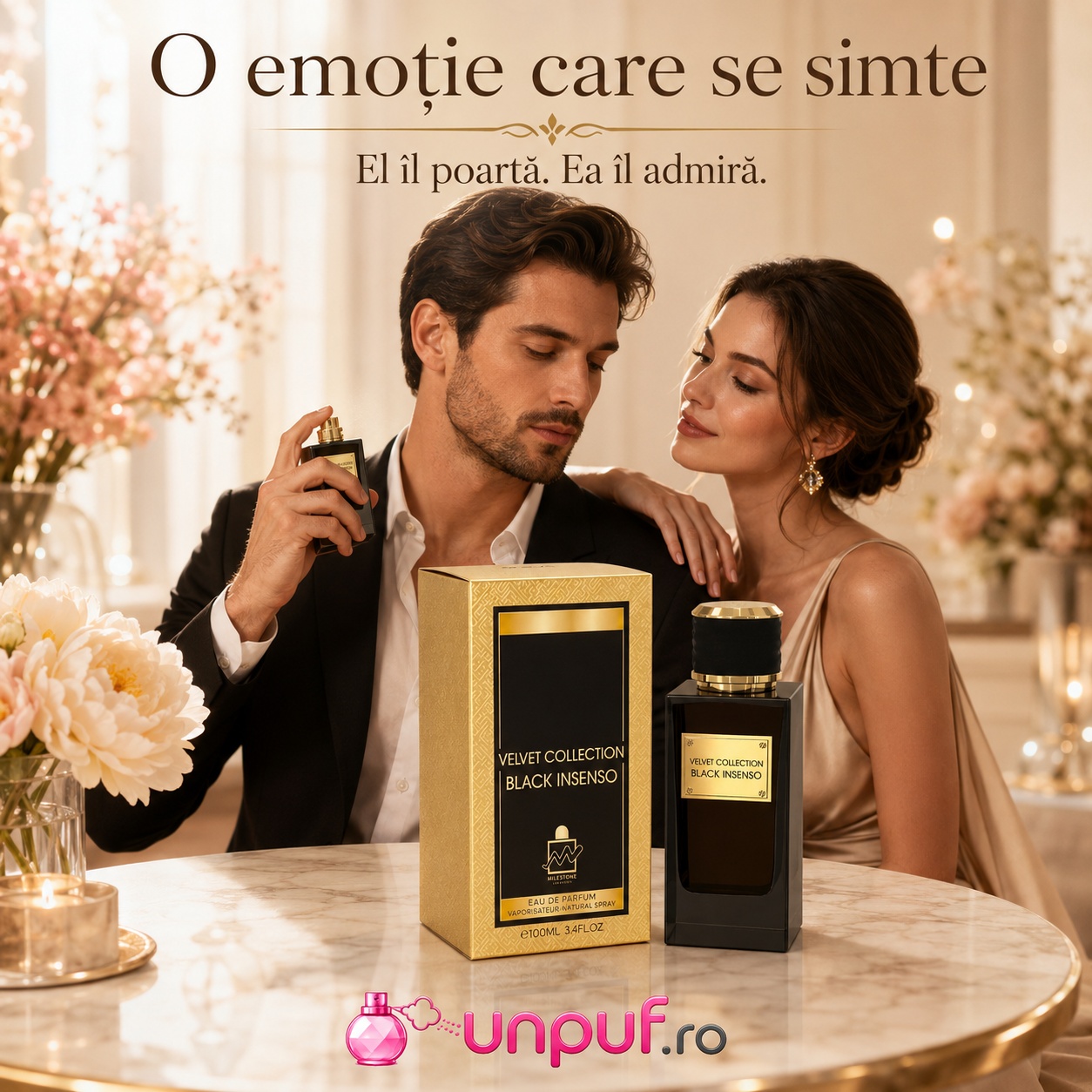 Emper Black Insenso parfum unisex elegant, intens și sofisticat pentru momente speciale