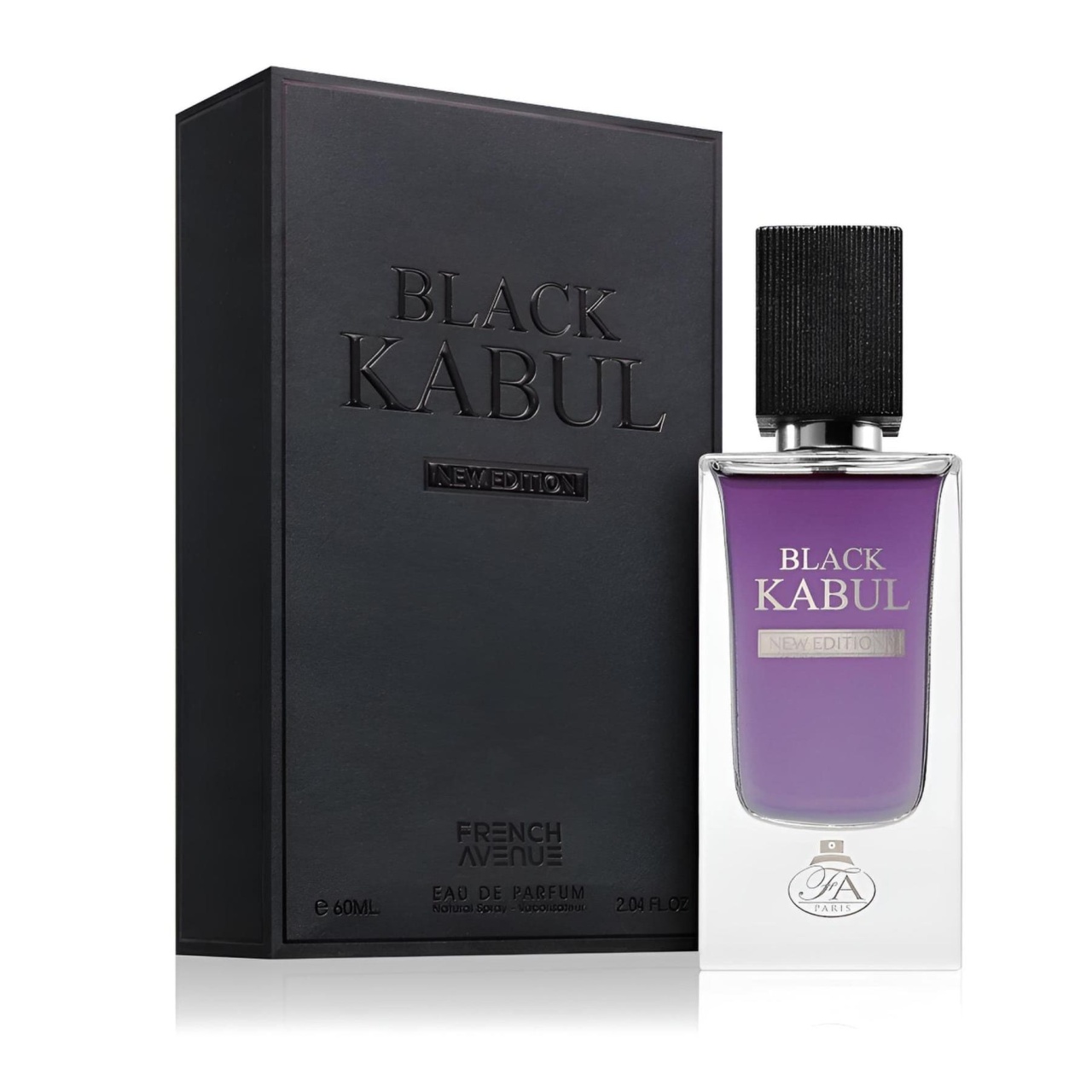 Produs real Black Kabul French Avenue 60 ml cu sticlă mov și cutie neagră originală