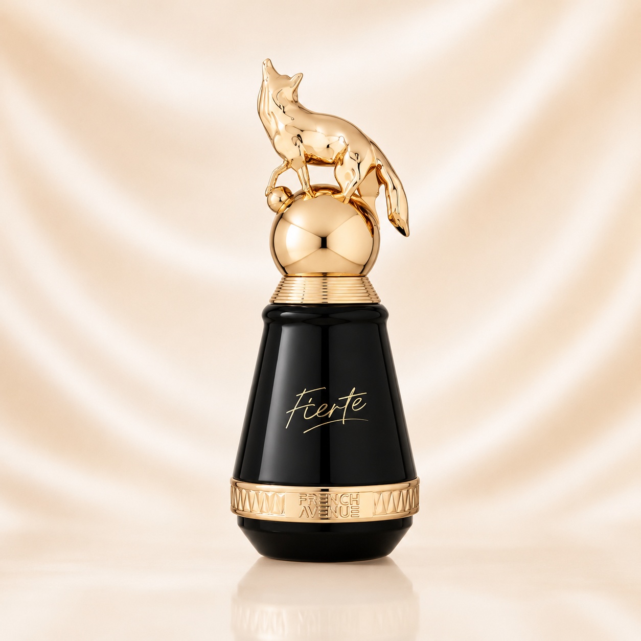 Sticlă parfum Fierte French Avenue 80 ml pe fundal luminos premium