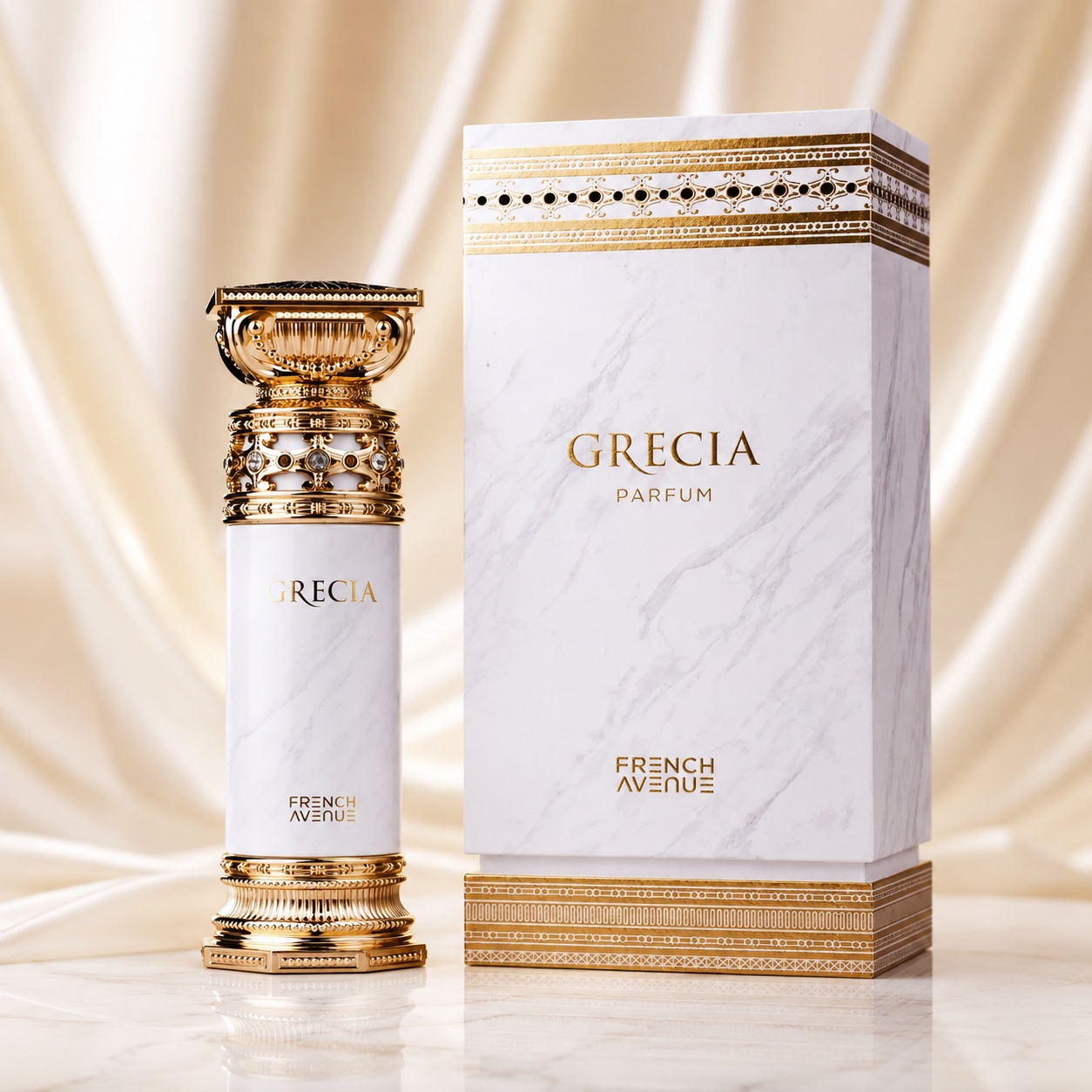 Grecia White French Avenue parfum arăbesc pentru damă, cremos, floral și elegant