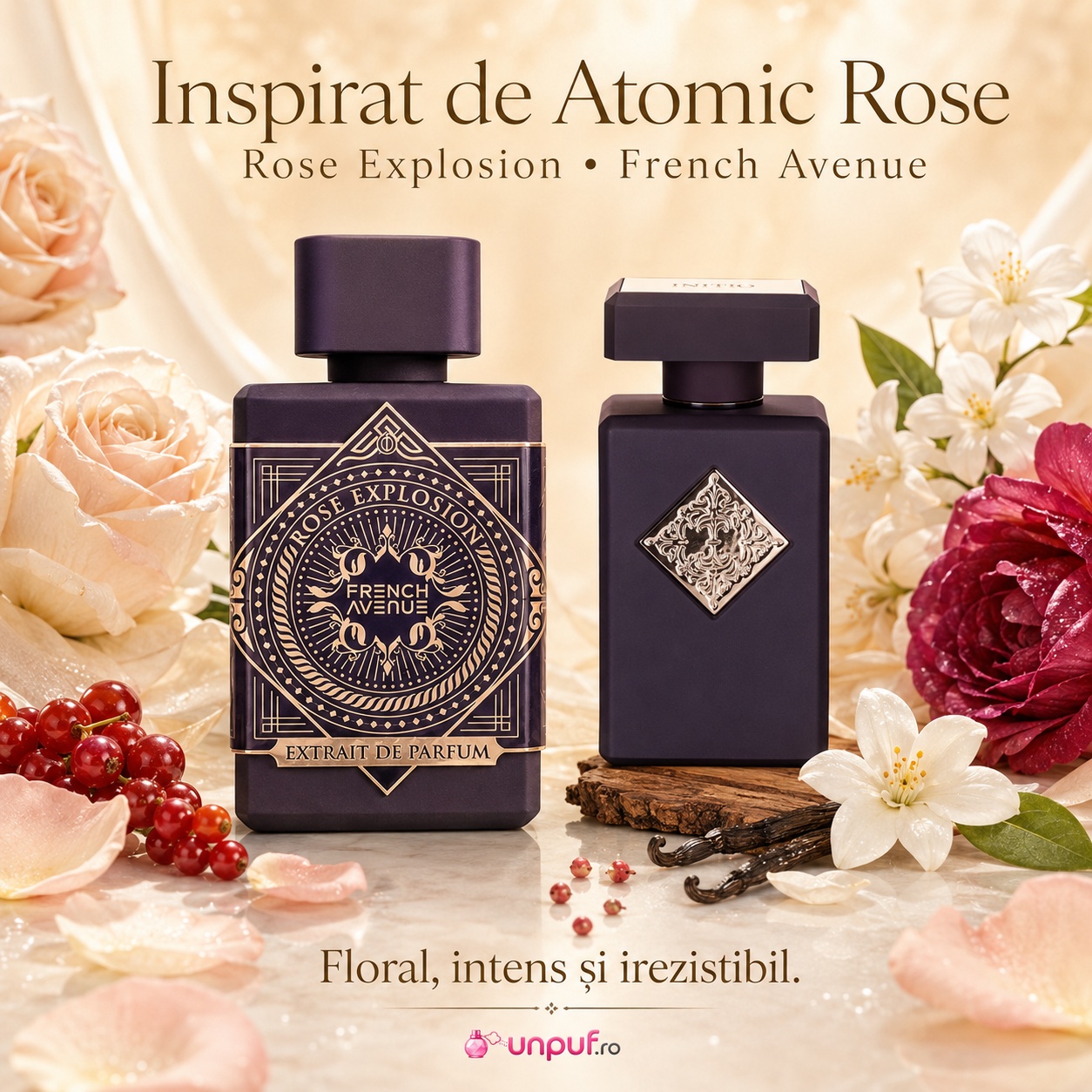 Rose Explosion French Avenue inspirat de Atomic Rose parfum floral intens și irezistibil