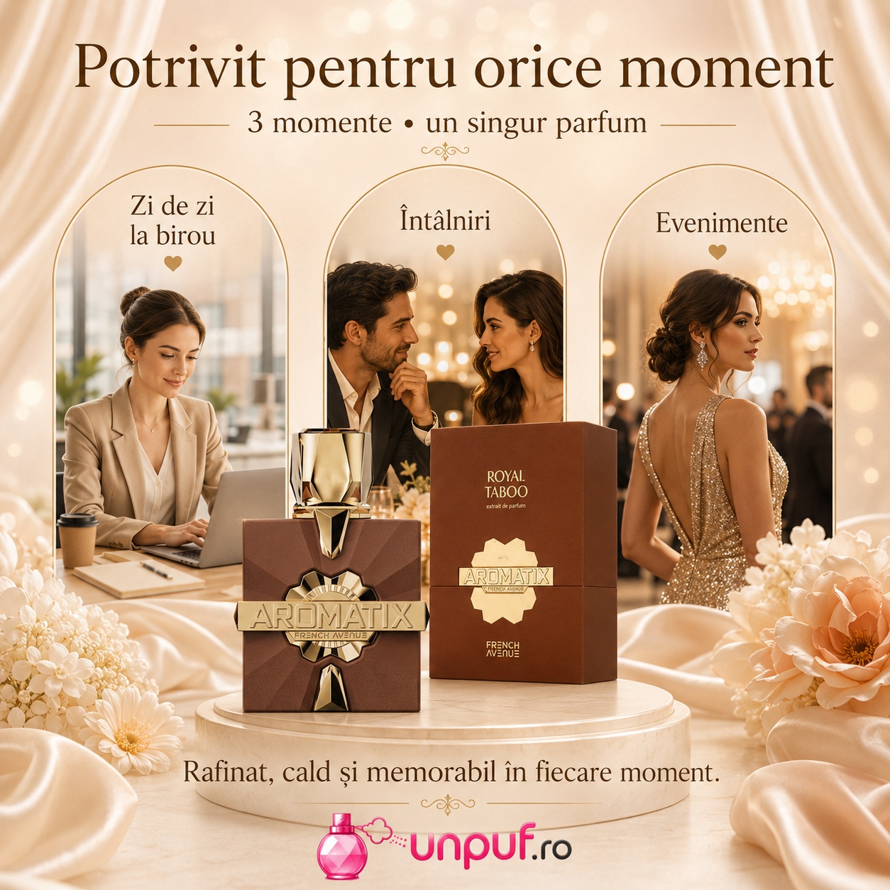 Parfum Royal Taboo Aromatix potrivit pentru zi de zi birou &icirc;nt&acirc;lniri și evenimente elegante