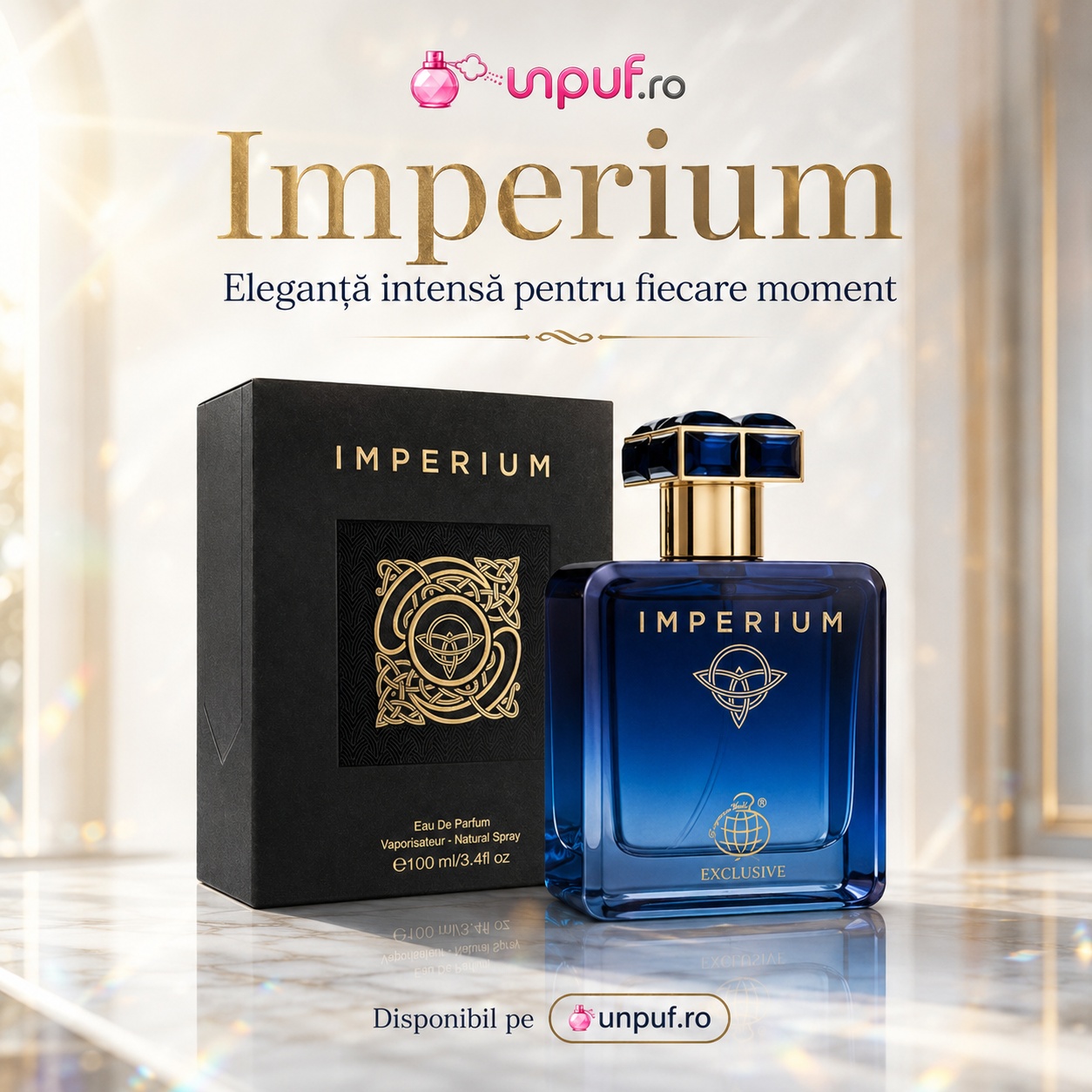 Imperium eleganță intensă pentru fiecare moment parfum bărbătesc disponibil pe unpuf.ro