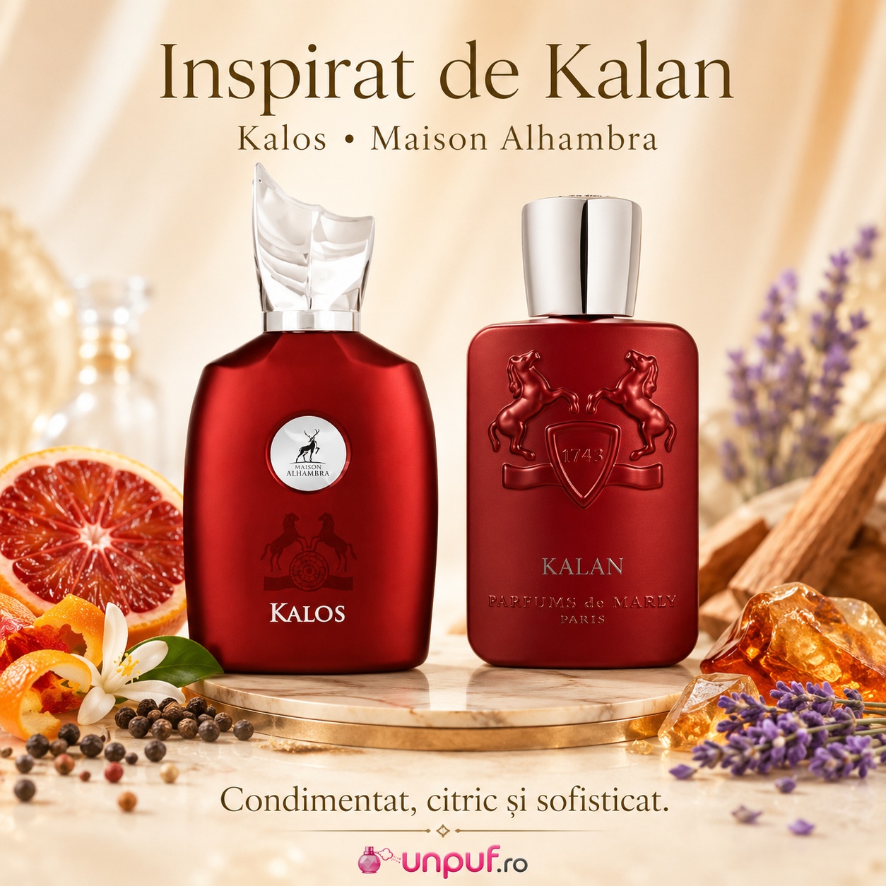 Kalos Maison Alhambra inspirat de Kalan parfum condimentat citric și sofisticat