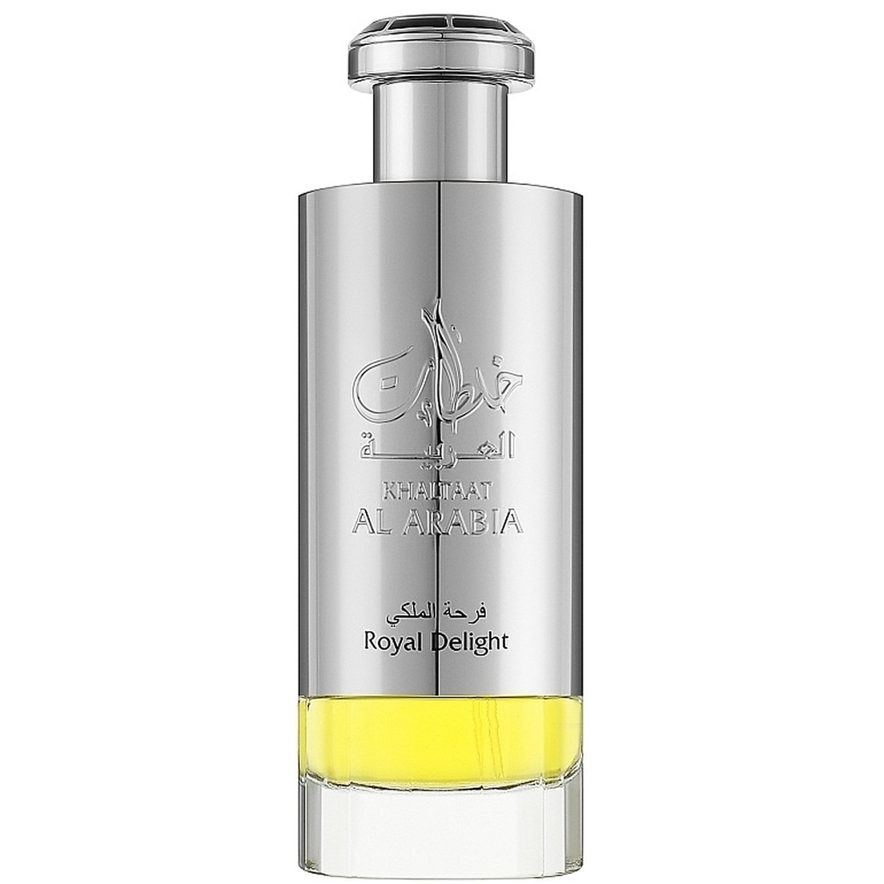 Khaltaat Al Arabia Royal Delight Lattafa sticlă individuală parfum arăbesc 100 ml design argintiu premium