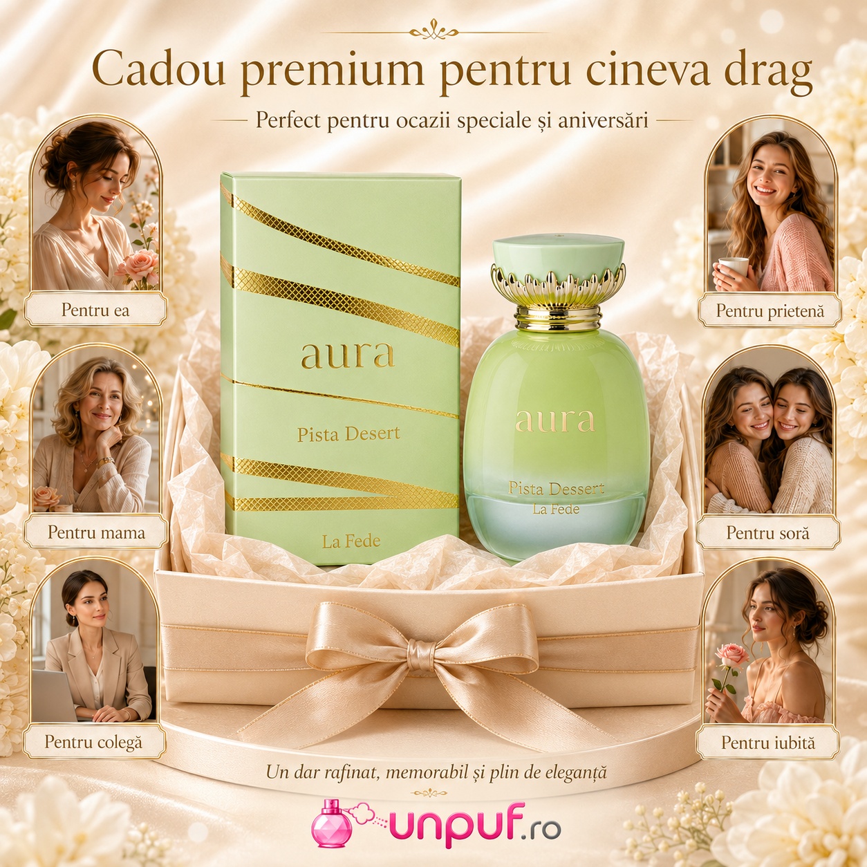 La Fede Aura Pista Desert cadou premium pentru iubită, mamă, soră, prietenă sau colegă