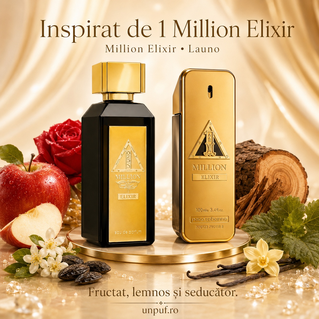 La Uno Million Elixir Fragrance World inspirat din 1 Million Elixir Rabanne