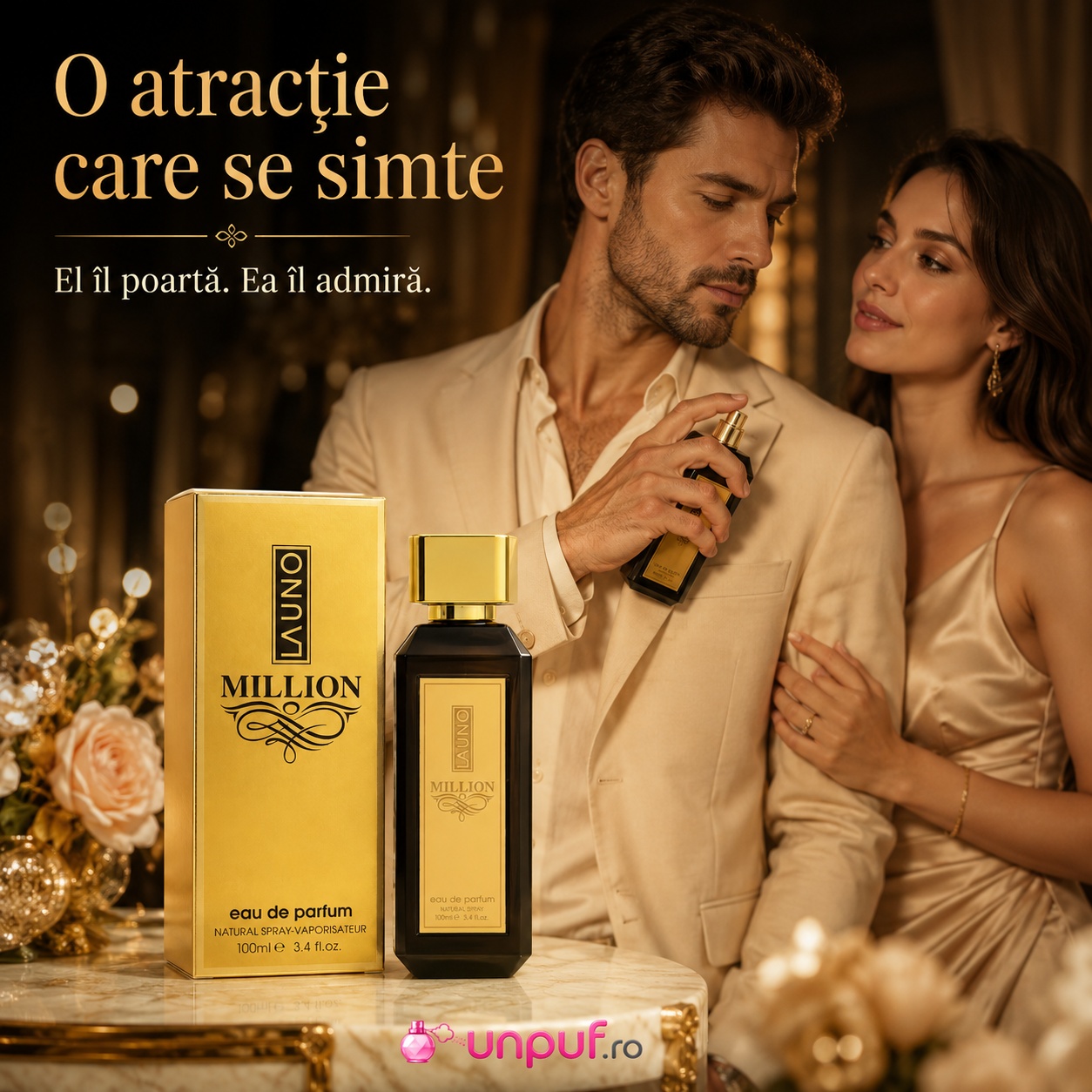 La Uno Million Le Parfum Fragrance World parfum bărbătesc elegant și seducător