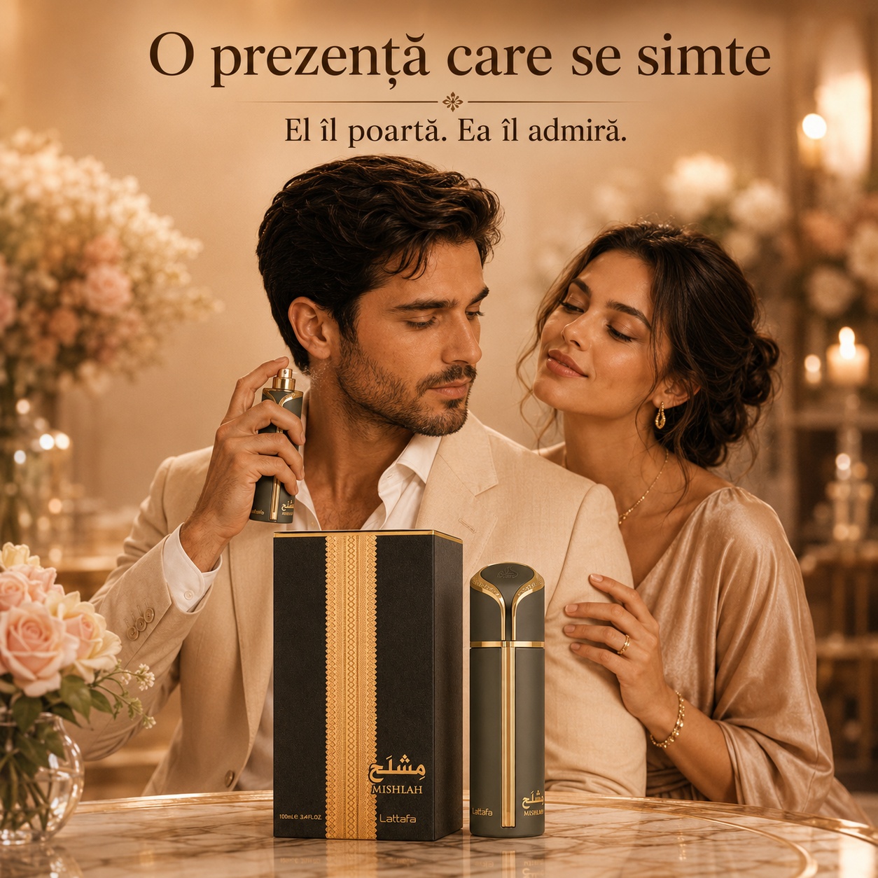 Lattafa Mishlah parfum unisex elegant o prezență care se simte el îl poartă ea îl admiră