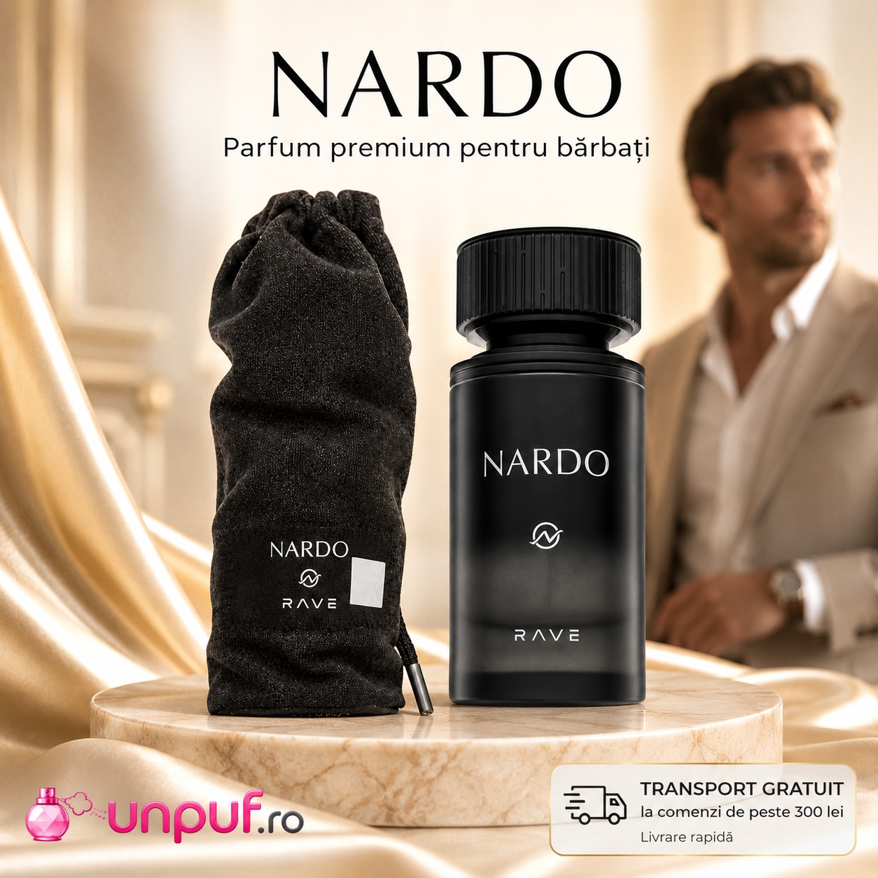 Lattafa Nardo Black parfum arabesc unisex cu transport gratuit la comenzi de peste 300 lei unpuf.ro