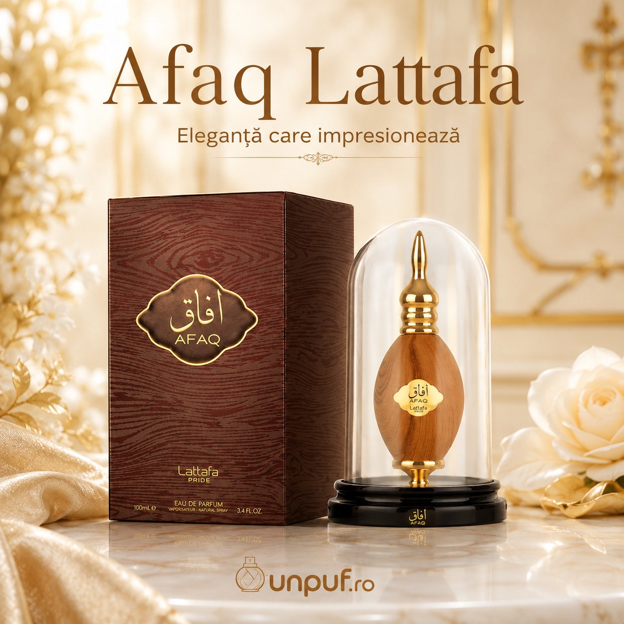 Afaq Lattafa Pride parfum arabesc bărbătesc cu eleganță care impresionează și prezentare premium unpuf.ro