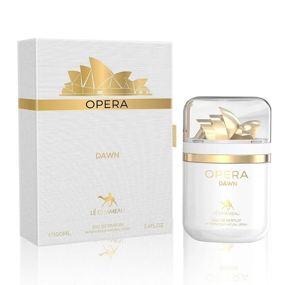 Le Chameau Opera Dawn 100 ml sticlă și cutie produs pe fundal alb