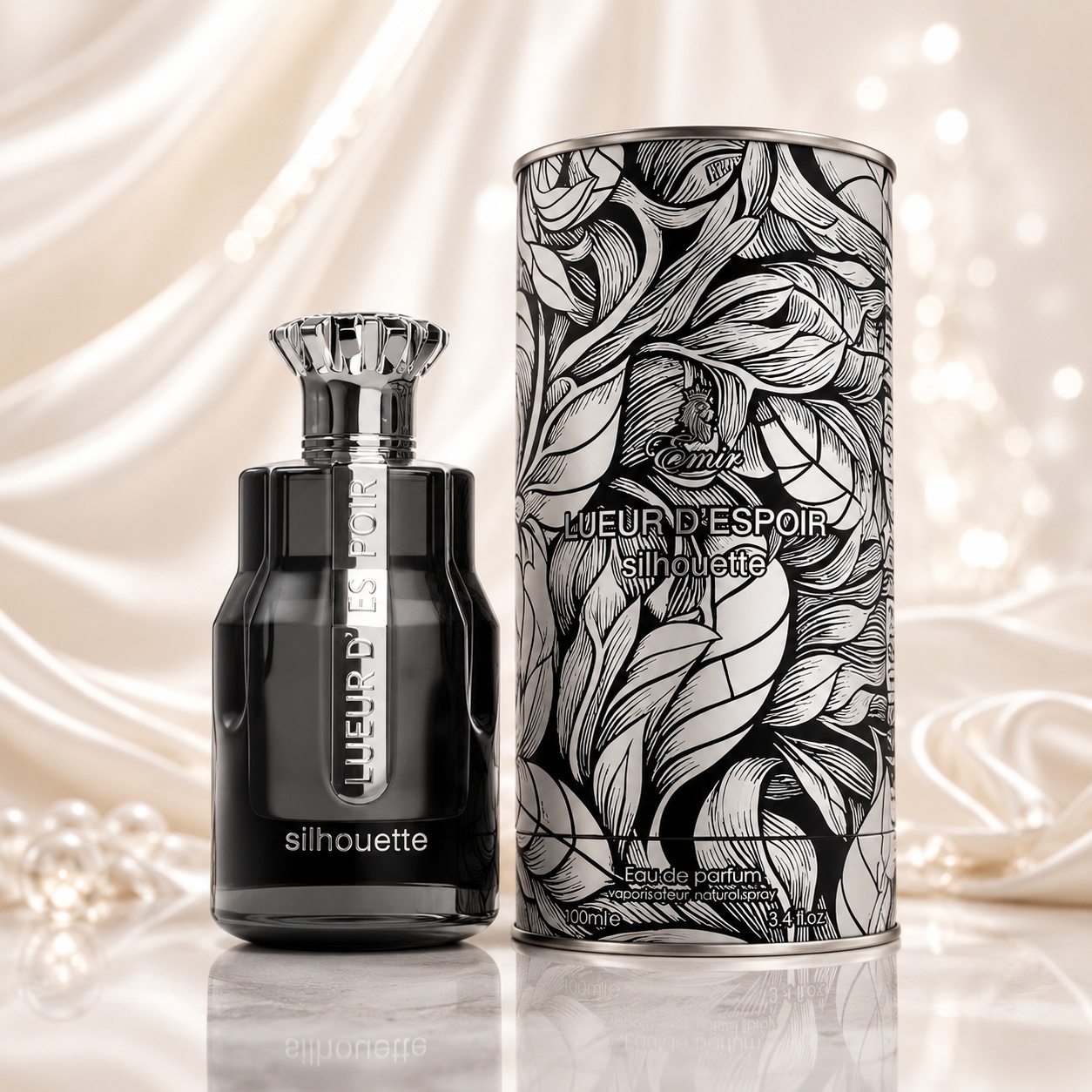 Parfum Lueur D'Espoir Silhouette Emir 100 ml Apă de Parfum Unisex cu sticlă și cutie