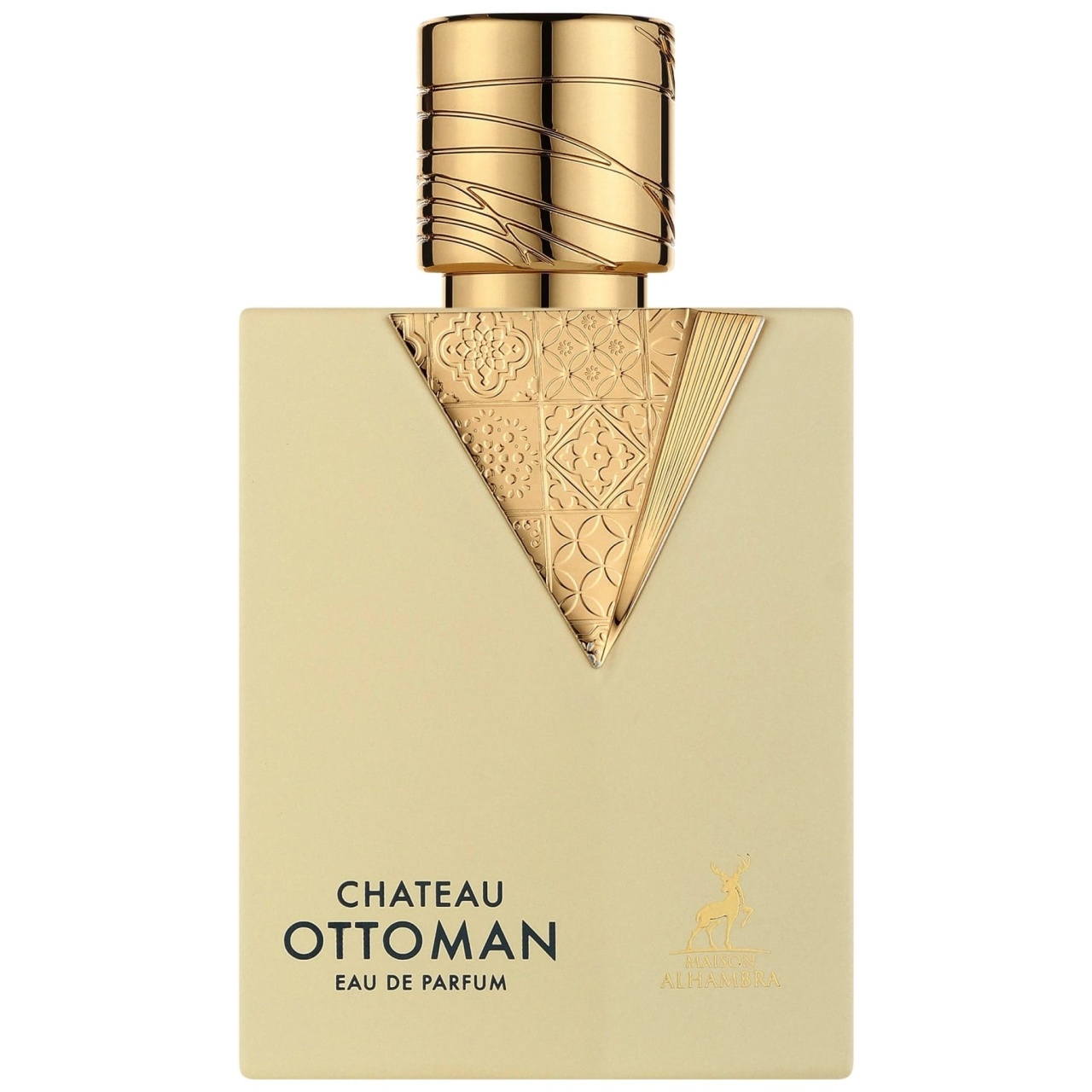 Sticlă parfum Maison Alhambra Chateau Ottoman 100 ml, imagine produs pe fundal alb