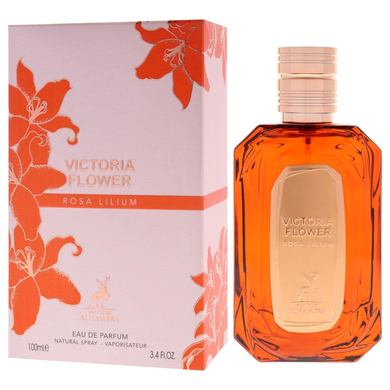 Maison Alhambra Victoria Flower Rosa Lilium 100 ml, parfum arabesc original pentru femei