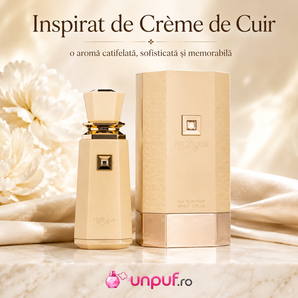 Meringue French Avenue inspirat de Cr&egrave;me De Cuir parfum catifelat, sofisticat și memorabil