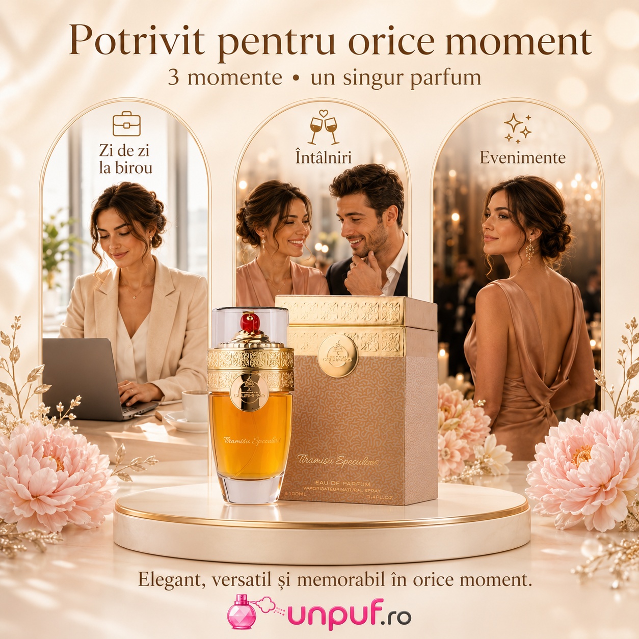 Parfum Tiramisu Speculoos potrivit pentru birou, întâlniri și evenimente speciale