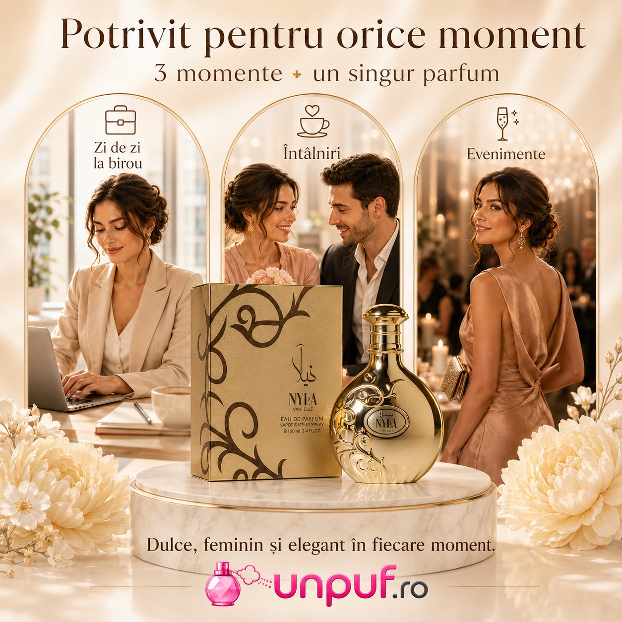 Parfum Nyla Vanille potrivit pentru zi de zi birou întâlniri și evenimente