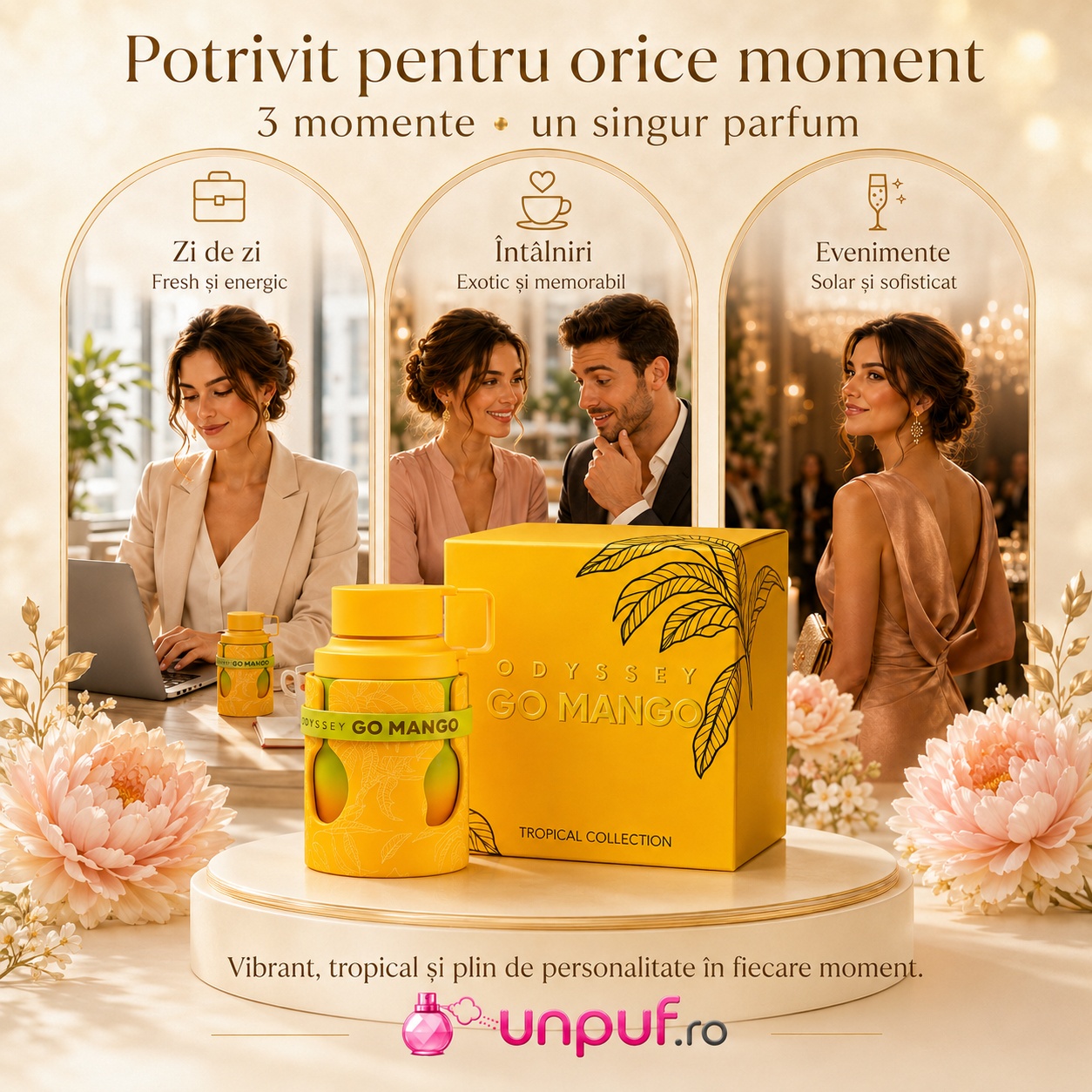 Odyssey Go Mango Men Armaf potrivit pentru zi de zi &icirc;nt&acirc;lniri evenimente și momente speciale