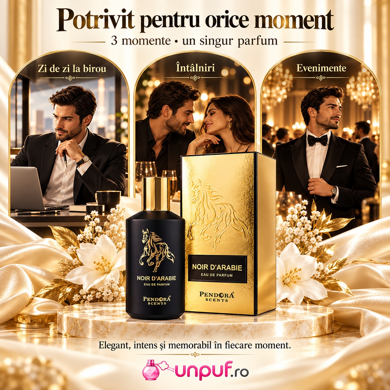 Noir D'Arabie Pendora Scents potrivit pentru birou întâlniri și evenimente elegante