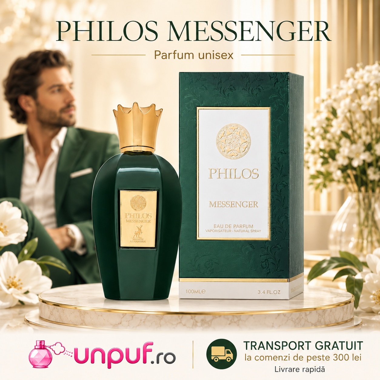 Philos Messenger Maison Alhambra parfum unisex cu transport gratuit la comenzi de peste 300 lei unpuf.ro