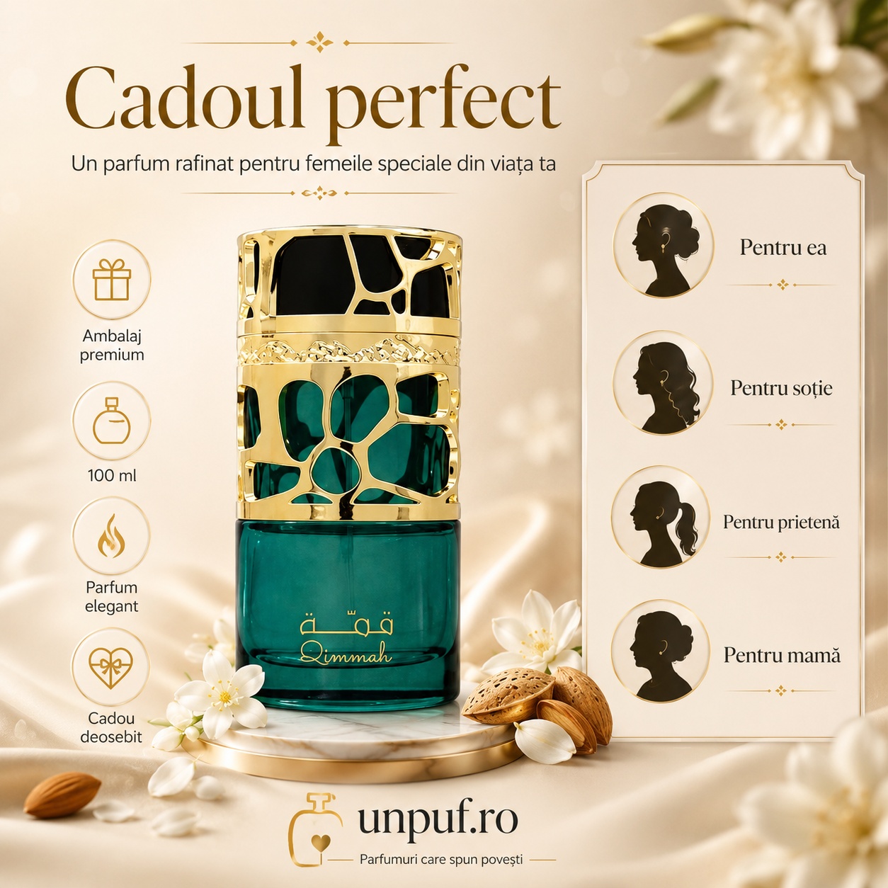 Qimmah For Women Lattafa cadoul perfect pentru mamă soție iubită prietenă sau femei speciale