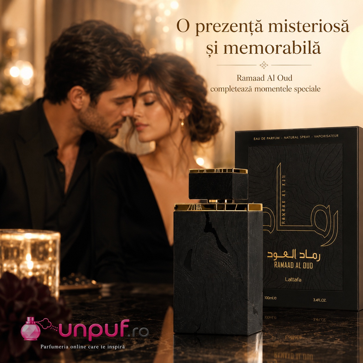 Ramaad Al Oud Lattafa parfum intens, misterios și memorabil pentru momente speciale