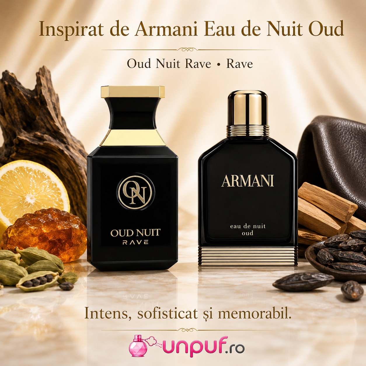 Rave Oud Nuit o aromă elegantă și intensă, parfum unisex cu prezență memorabilă