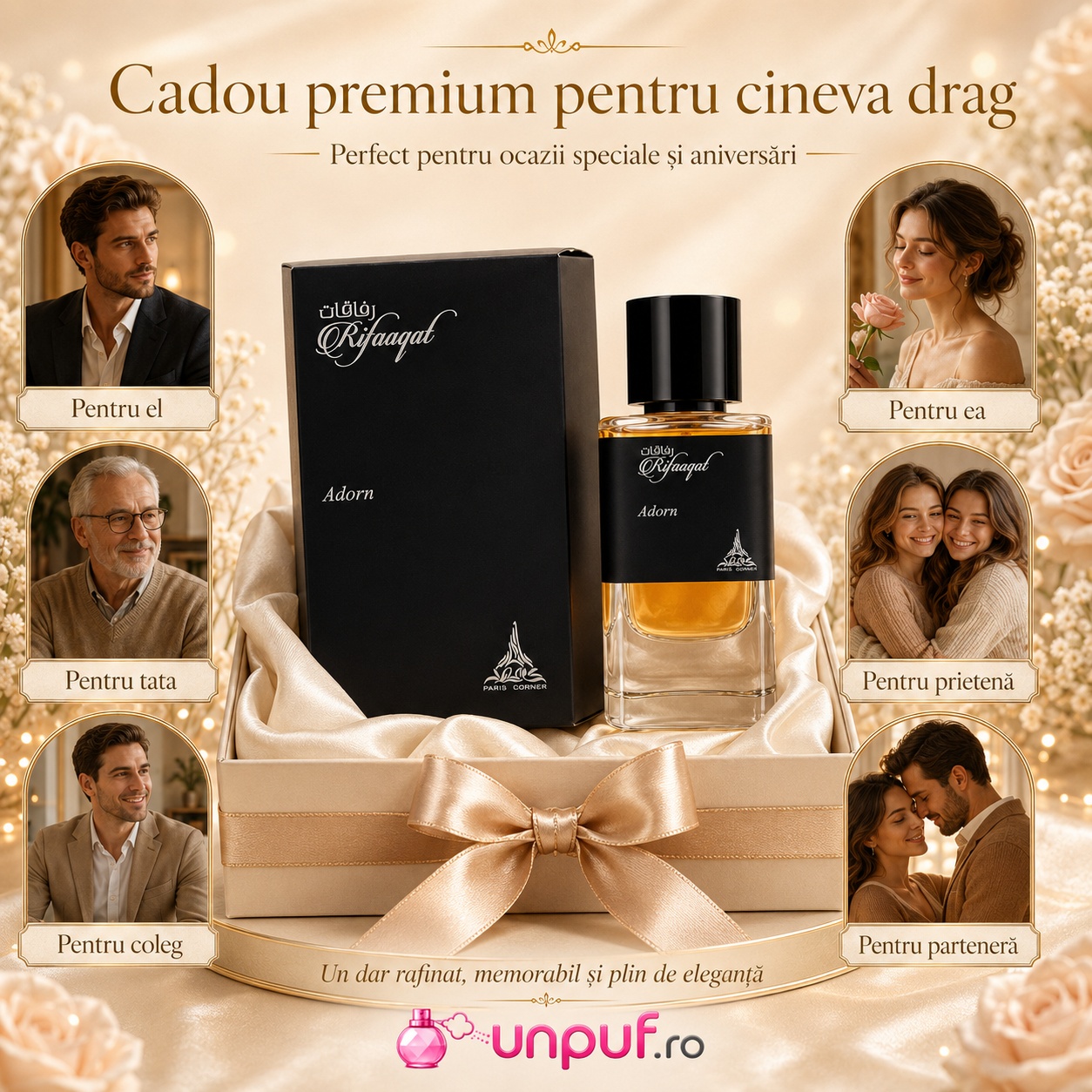 Rifaaqat Adorn Paris Corner cadou premium pentru bărbați pentru tată coleg partener sau cineva drag
