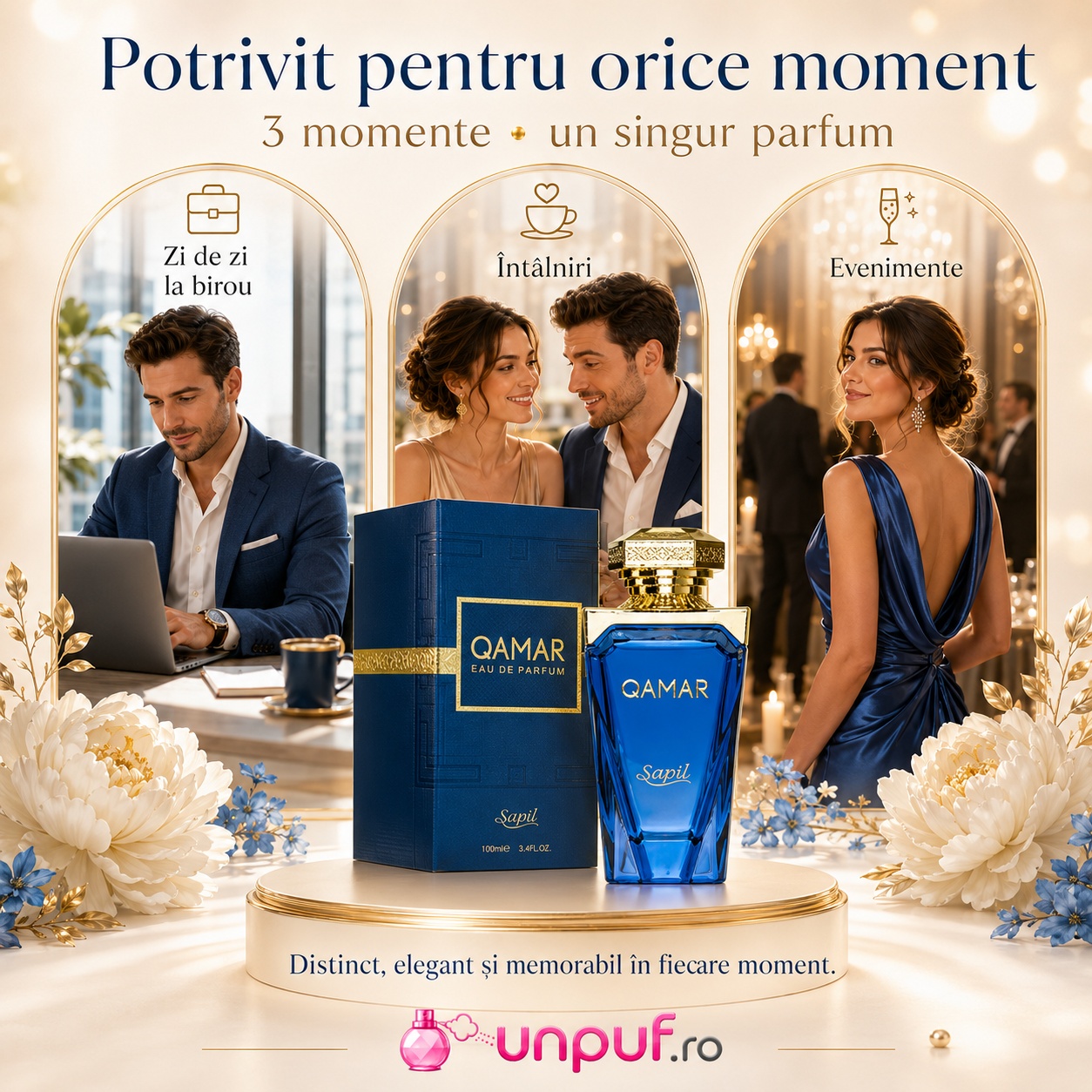 Parfum Sapil Qamar potrivit pentru zi de zi la birou, întâlniri și evenimente speciale