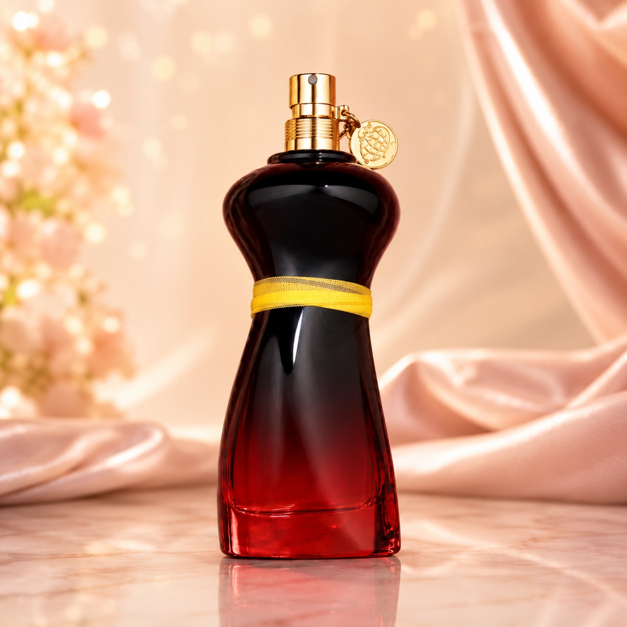 Flacon Urban Women Beauty Fragrance World 100 ml Apă de Parfum pentru femei cu design roșu negru și detalii aurii