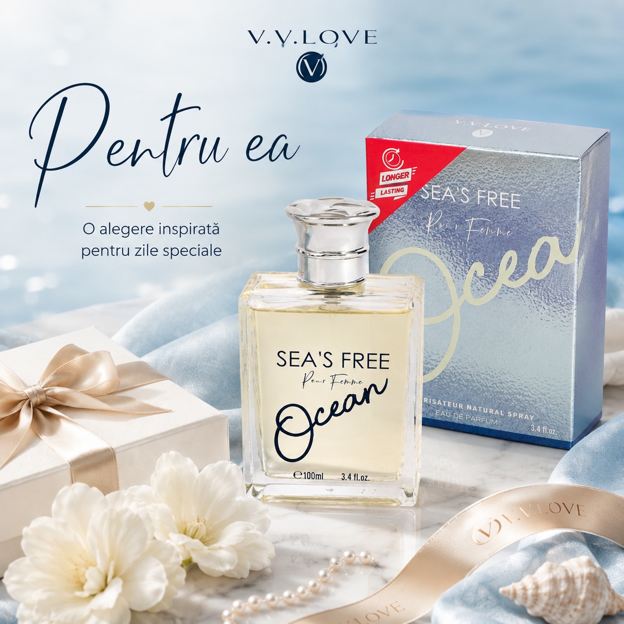 Parfum Sea&rsquo;s Free Ocean pentru ea alegere inspirată pentru zile speciale
