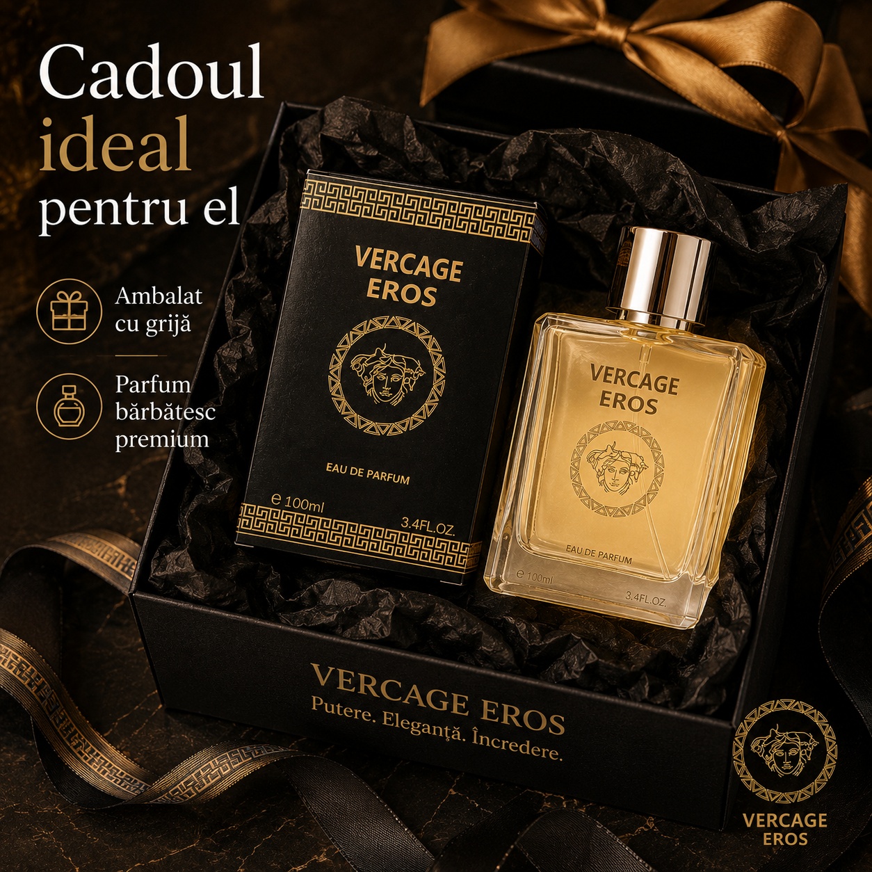 Vercage Eros cadou ideal pentru el parfum bărbătesc premium