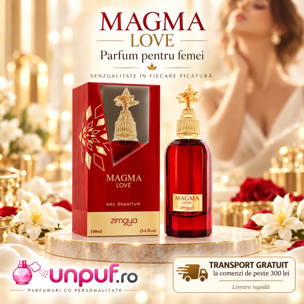 Magma Love Zimaya parfum pentru femei, senzualitate în fiecare picătură