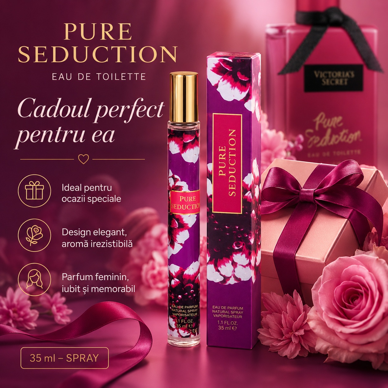 Pure Seduction 35 ml cadou perfect pentru ea parfum feminin iubit și memorabil