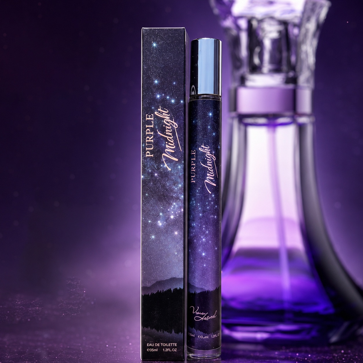 Parfum Purple Midnight 35 ml damă, apă de parfum fructată florală și misterioasă, inspirată din Midnight Heat Beyonc&eacute;