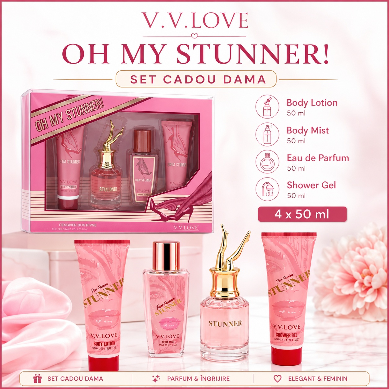 V.V. Love Oh My Stunner set cadou ideal pentru rutina zilnică