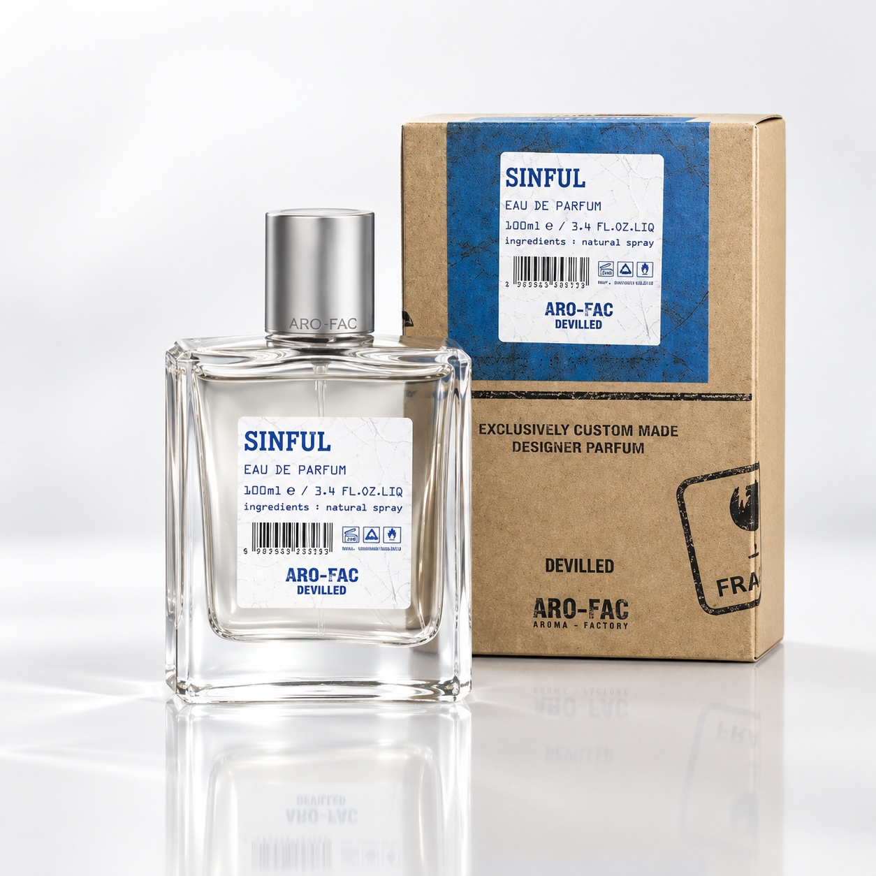 Sinful Aro-Fac 100 ml parfum bărbătesc EDP oriental lemnos cu trandafir turcesc și oud
