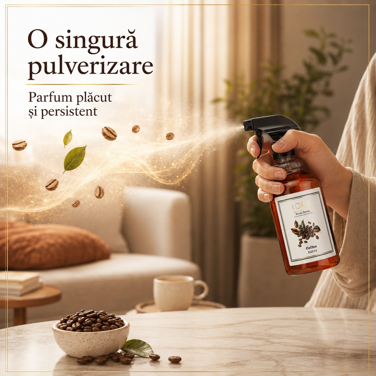 Loris Pafum Coffee o singură pulverizare parfum plăcut și persistent