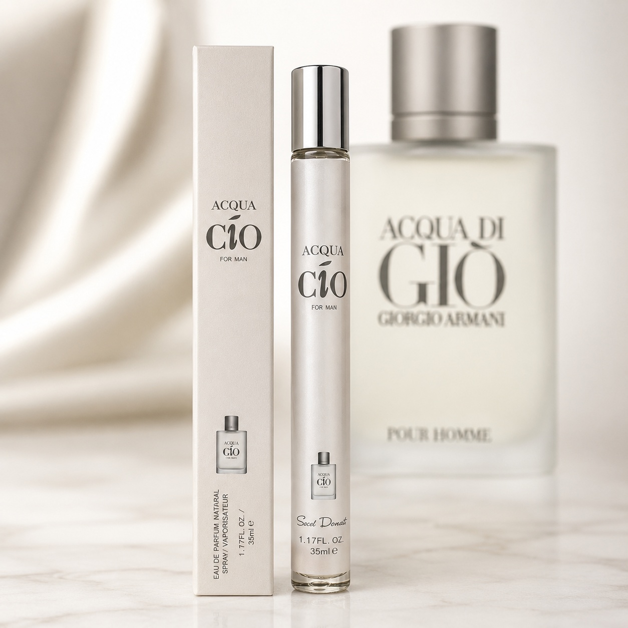 Parfum Acqua Cio For Man 35 ml bărbat, apă de parfum citrică marină și aromatică, inspirată din Acqua di Gio Giorgio Armani